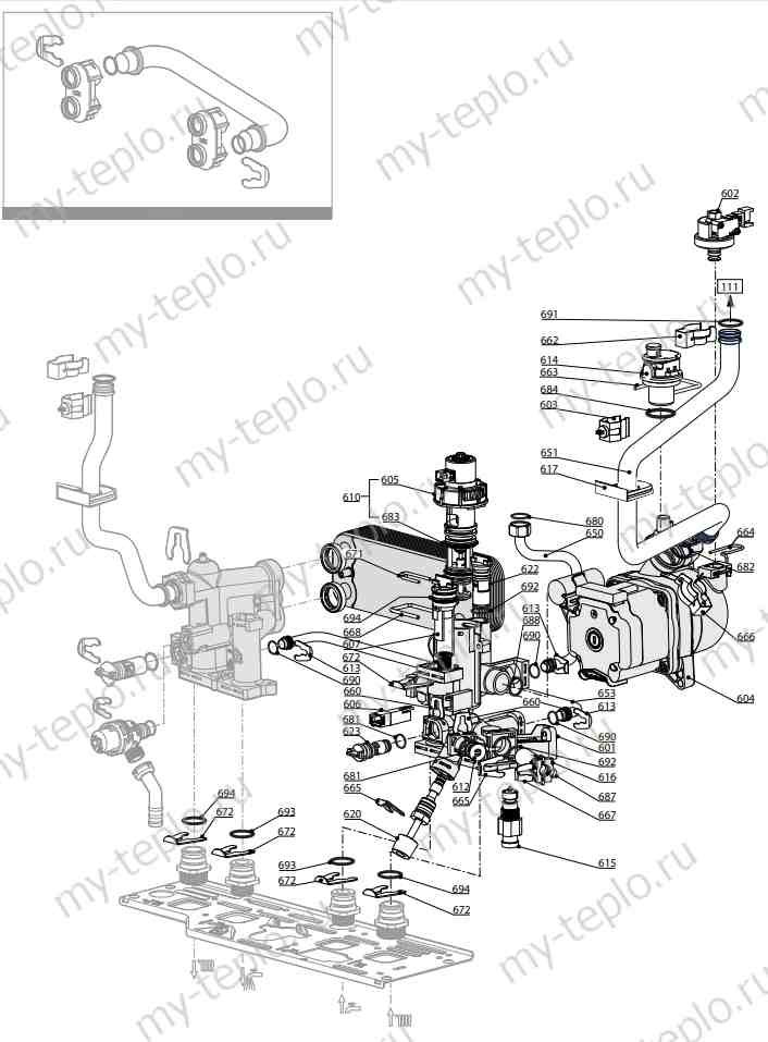 Запчасти Ariston CLAS X 24 CF купить в Волжском