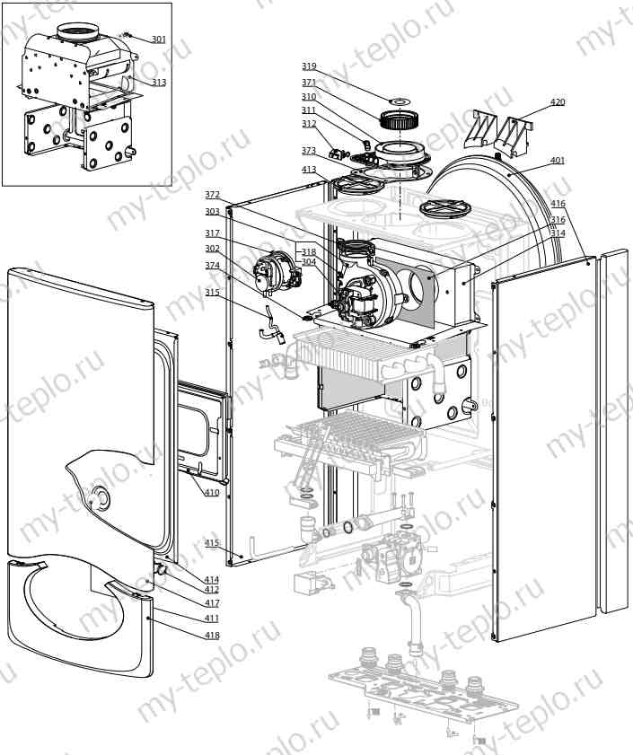 Запчасти Ariston CLAS EVO SYSTEM 32 FF купить в Волжском