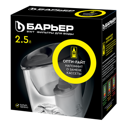 Фильтр-кувшин БАРЬЕР ФИТ Опти-Лайт бодрящий лимон, картридж "Стандарт" в комплекте (В596Р00)
