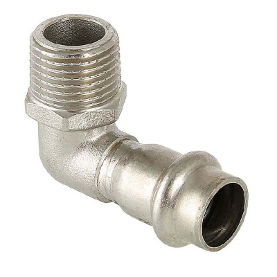 Угольник 90° с нар.р нерж. сталь 22х1/2